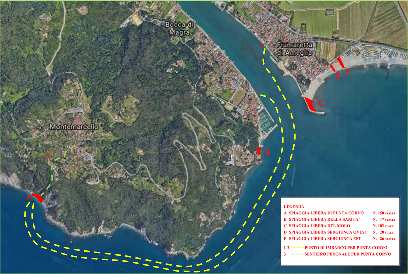 spiagge libere 2020 comune di ameglia